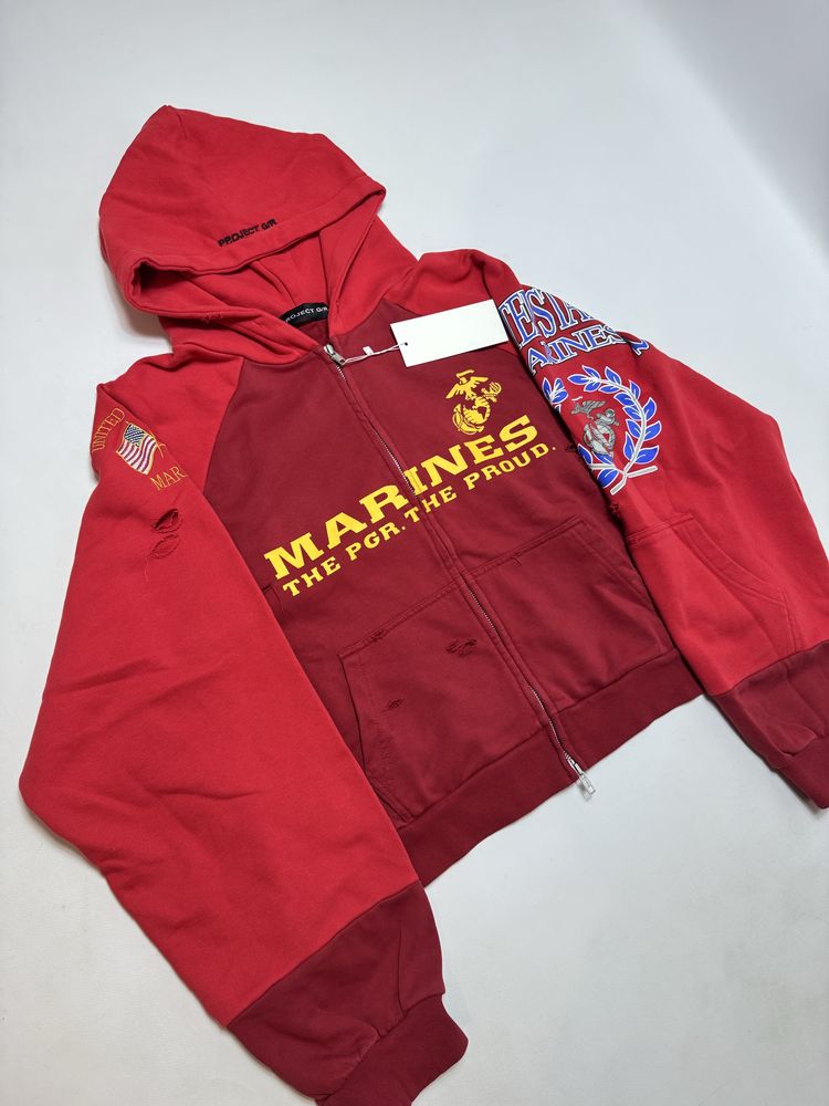 Зіп худі Grailz Project G/R S M L ERD Oversized Rick Zip up hoodie