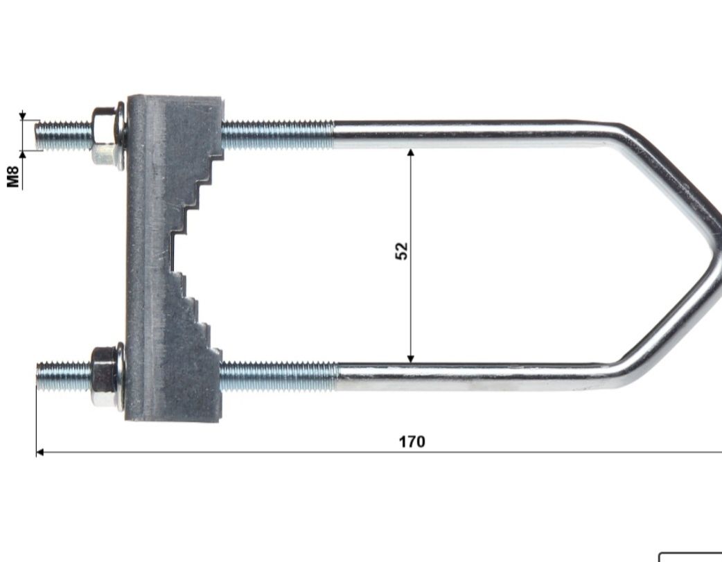 Obejma zaciskowa OZ-50/M8X150