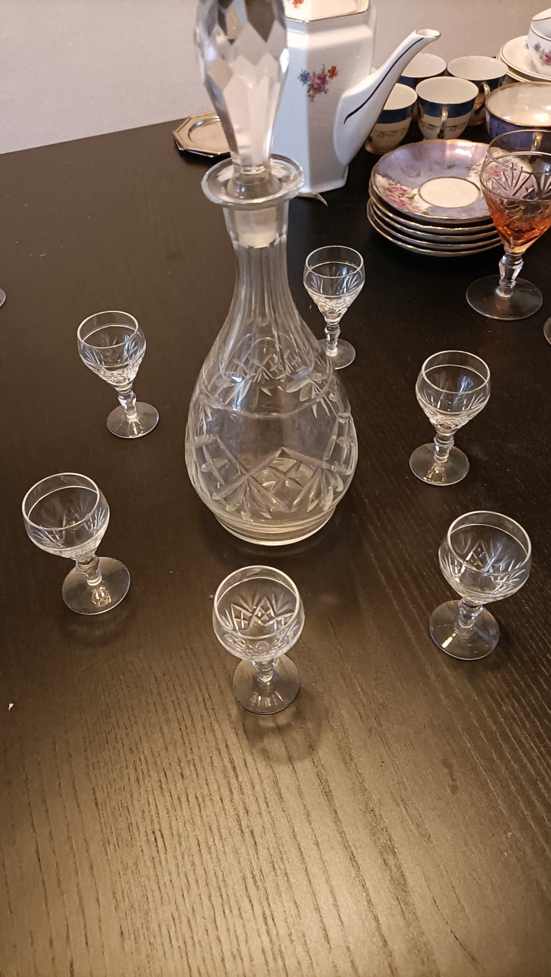 2 Vintage cristal glass and decanter - FAÇA A SUA PROPOSTA