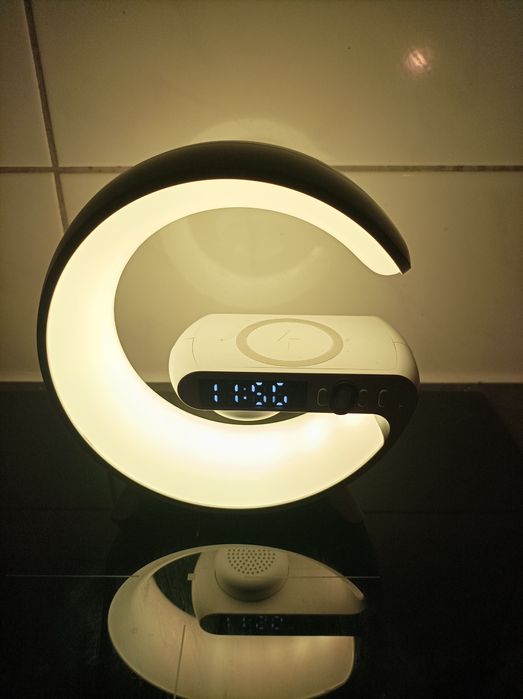 Лампа ночник Smart light Sound c часами, будильником