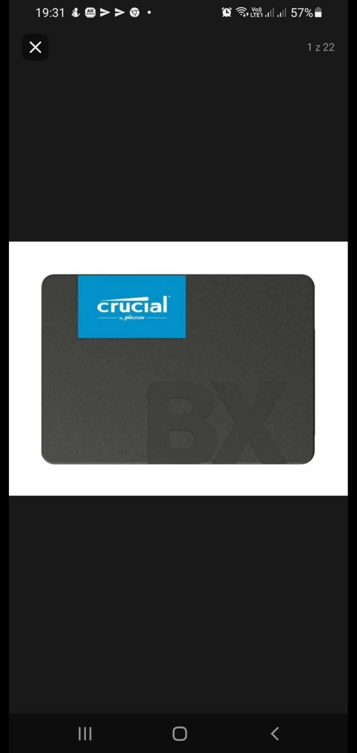 Dysk ssd Crucial 240GB 2,5" SATA SSD BX5000 laptop wszystkie konsole
