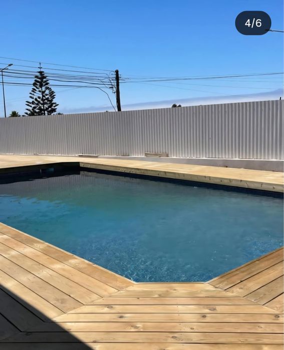 Deck em pinho macico tratado