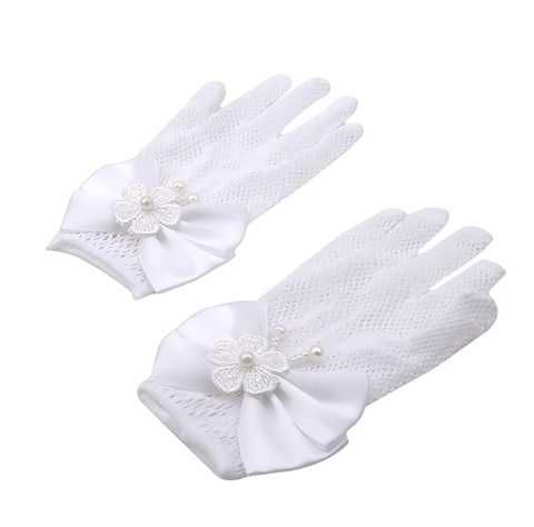 Rękawiczki białe ażurowe Nowe