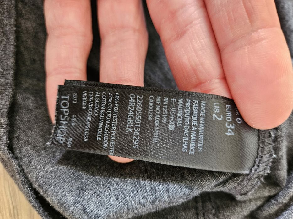 T-shirt/crop top Topshop r.xs