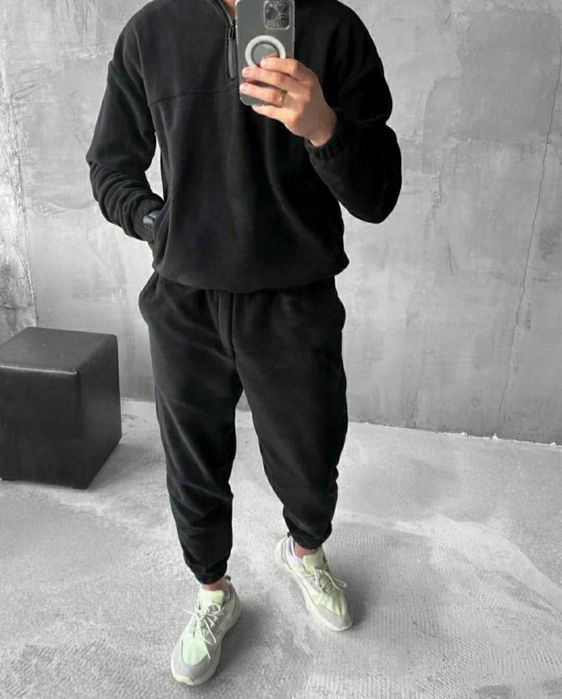 Чоловічий костюм спорт теплий флісовий полар