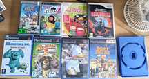 Videojogos e Caixas para Wii, PS2, PSP