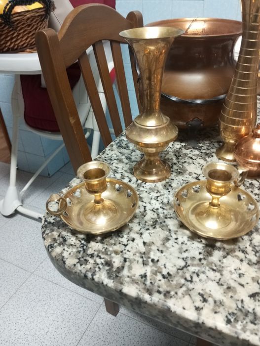 Peças latão e cobre