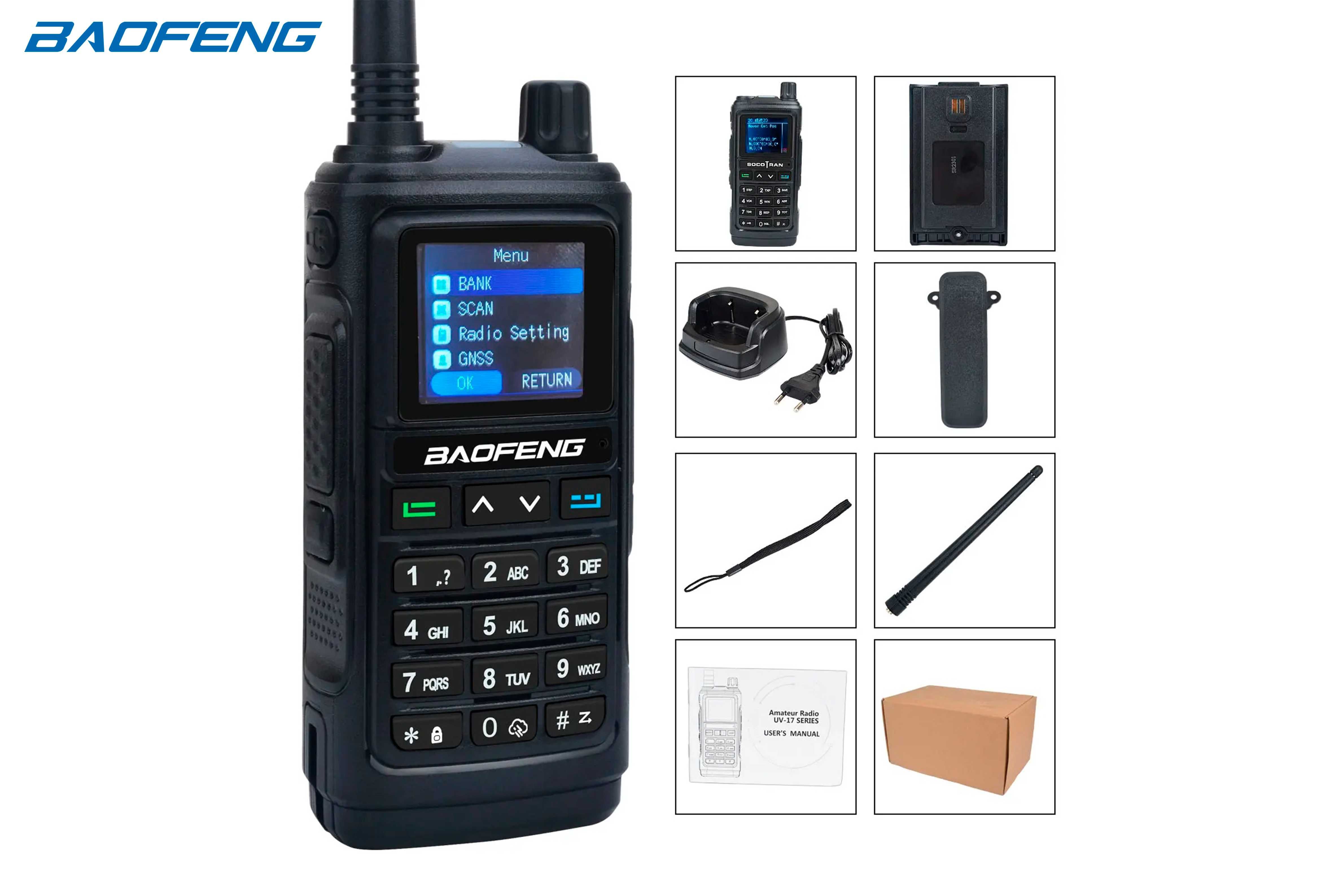 Rádio Baofeng UV-17 Pro 6 Bandas com GPS