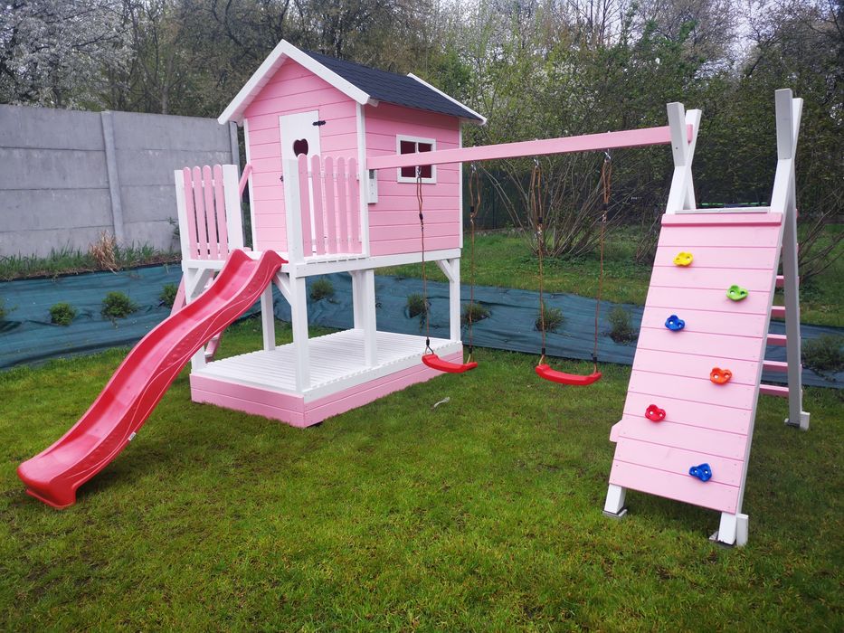Plac zabaw, domek dla dzieci Kraina Różowych Marzeń od wooddrewu