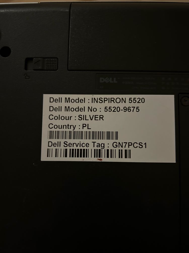 Lamtop Dell inspiron 5520 Core i5