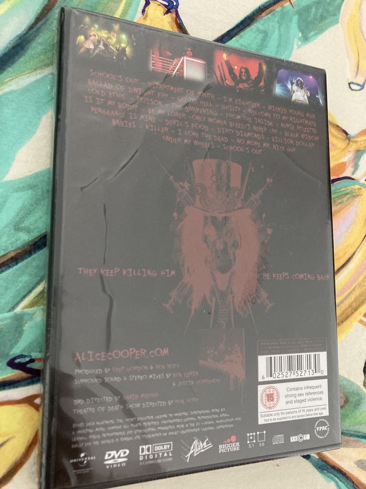 CD + DVD Alice Cooper Theatre Of Death novo selado