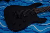 Jackson dinky 7 slattxmg3-7 czarna matowa gitara