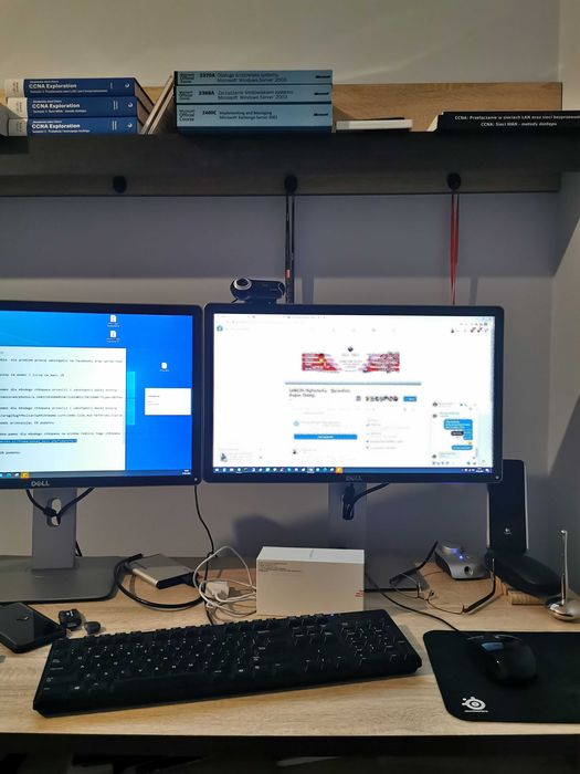 Komputer stacjonarny do gier oraz biura lub domu Mocny 2 monitory