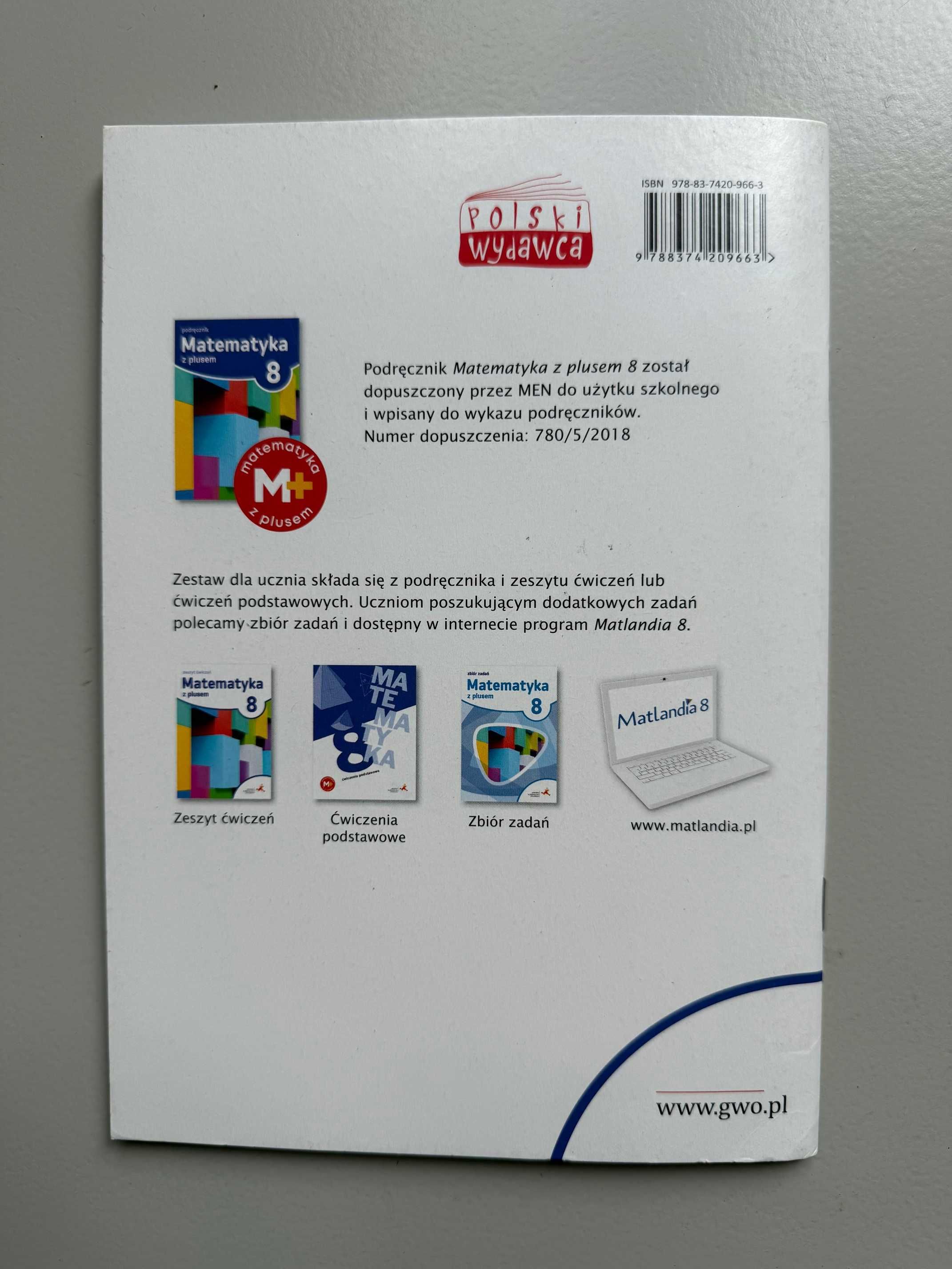 Matematyka z Plusem klasa 8. Ćwiczenia