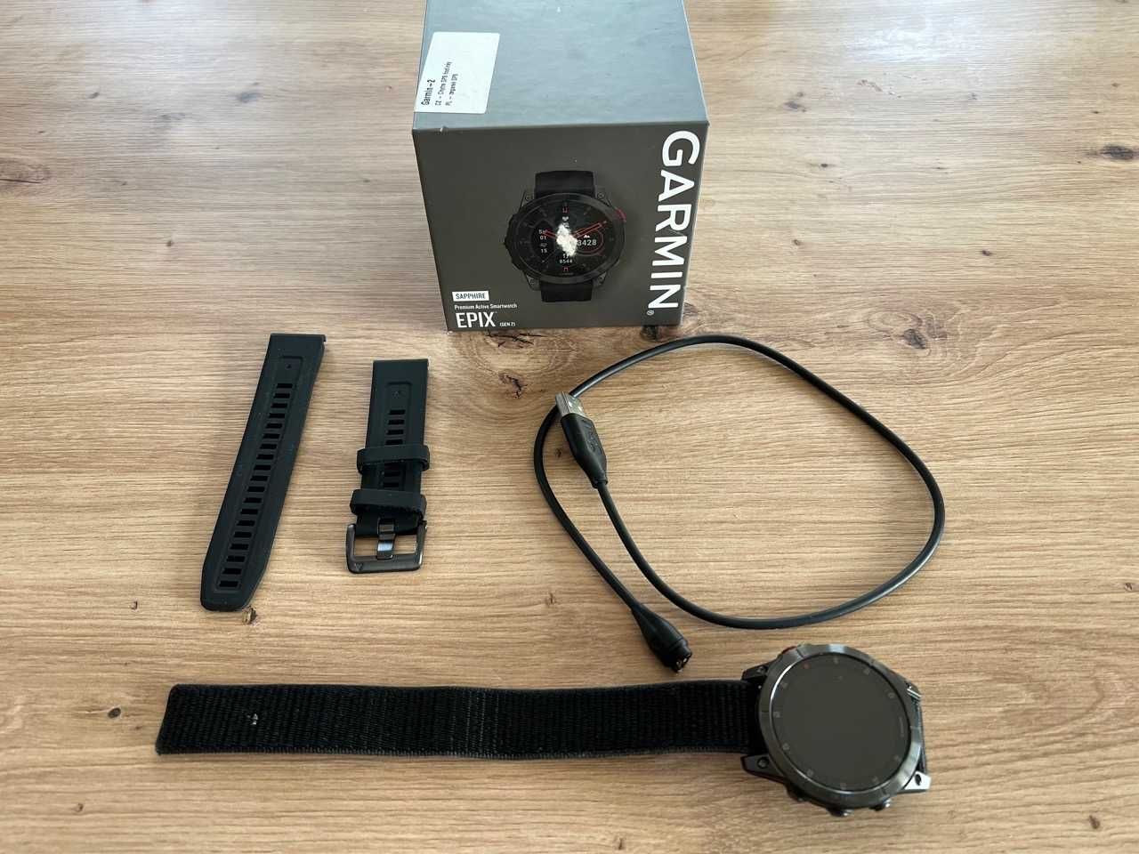Zegarek Garmin Epix gen 2 Sapphire + dodatkowy pasek