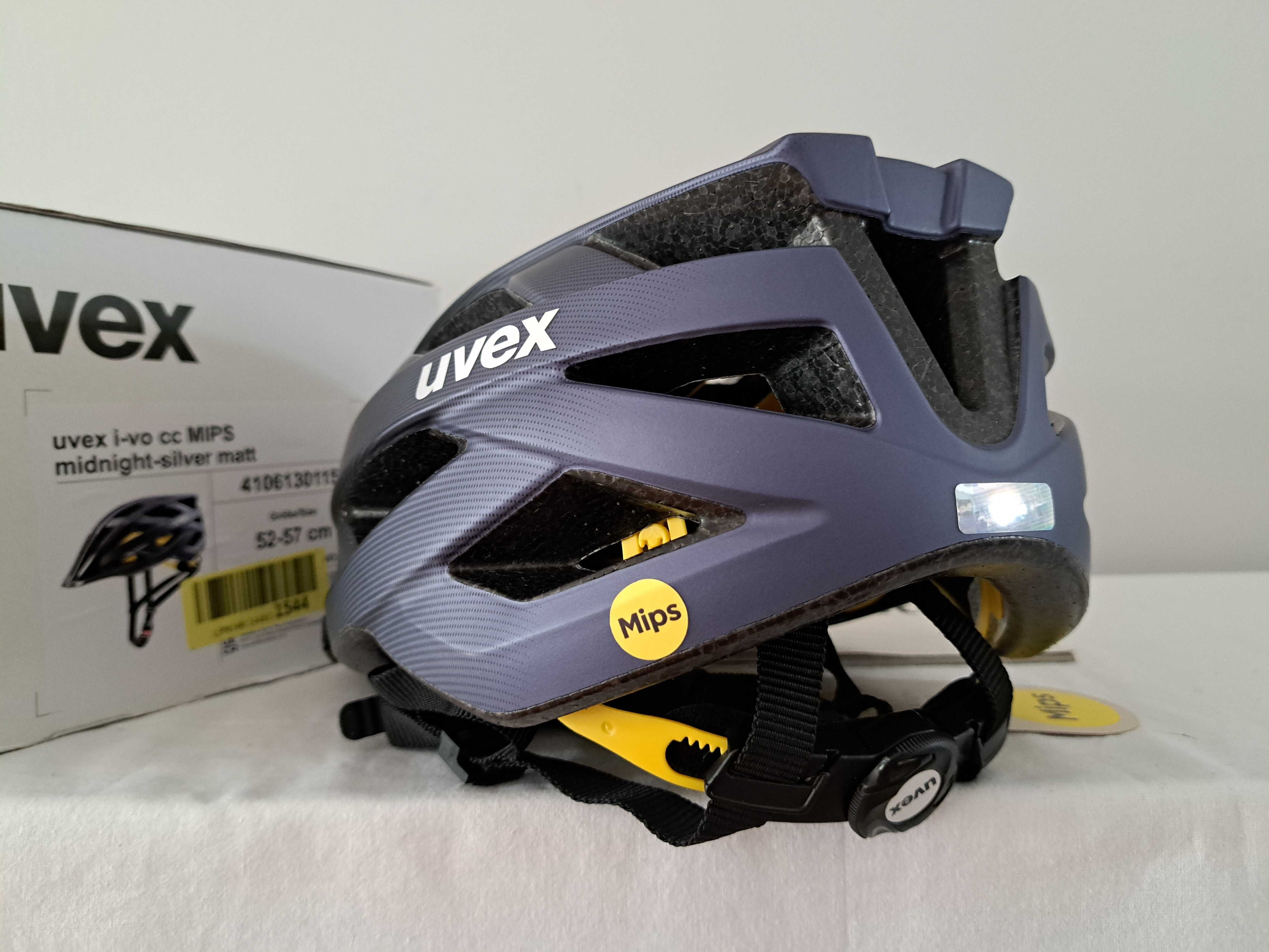 Kask rowerowy Uvex I-vo CC Mips Midnight Silver Matt M 52-57cm