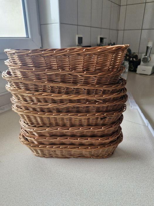 Koszyczek  wiklinowy 9 szt