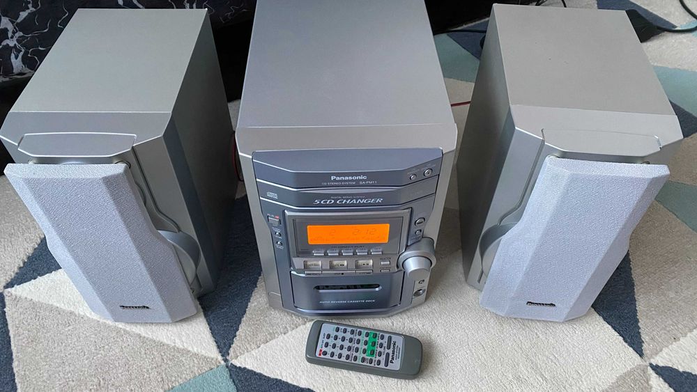 Panasonic SA-PM11 – mini wieża 5xCD /kaseta /radio /pilot / super stan