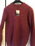 Sweter unisex Tommy Hilfiger L burgundowy , ciepły , lekkie ściàgacze