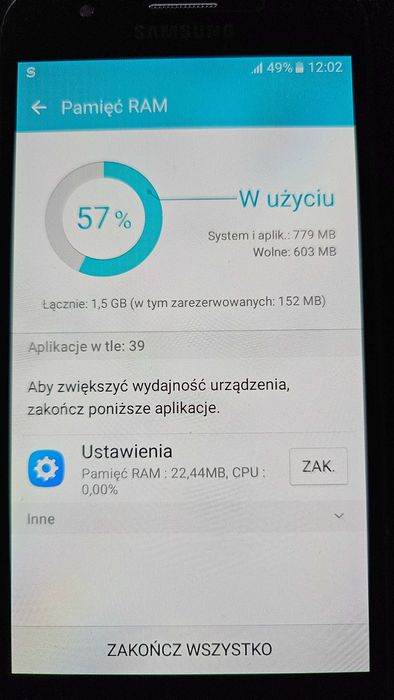 Smartfon Telefon Samsung Galaxy J5 SM-J500FN 1,5GB RAM/8GB LTE 4G
