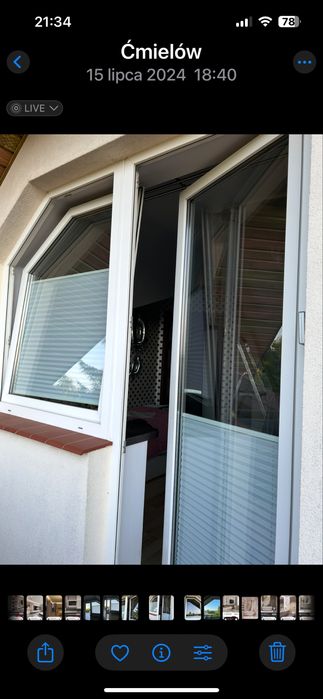 Okna z demontażu balkonowe
