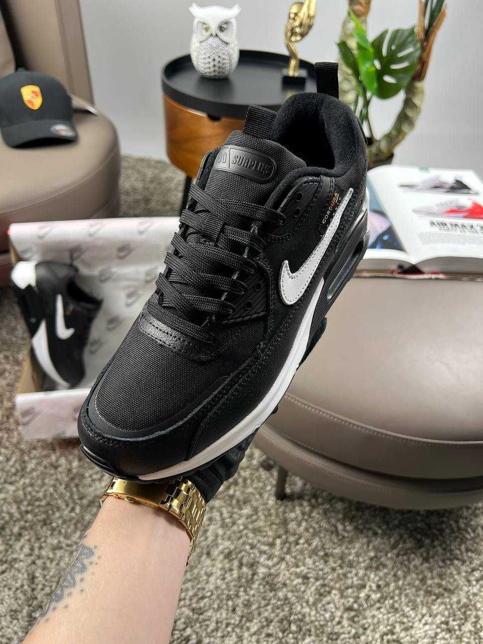 Чоловічі кросівки найк аір макс Nike Air Max 90  Black White [41-46]