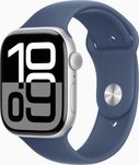 Apple Watch Series 10 GPS 46mm Silver Alu. Case Denim Sport Band - M/L