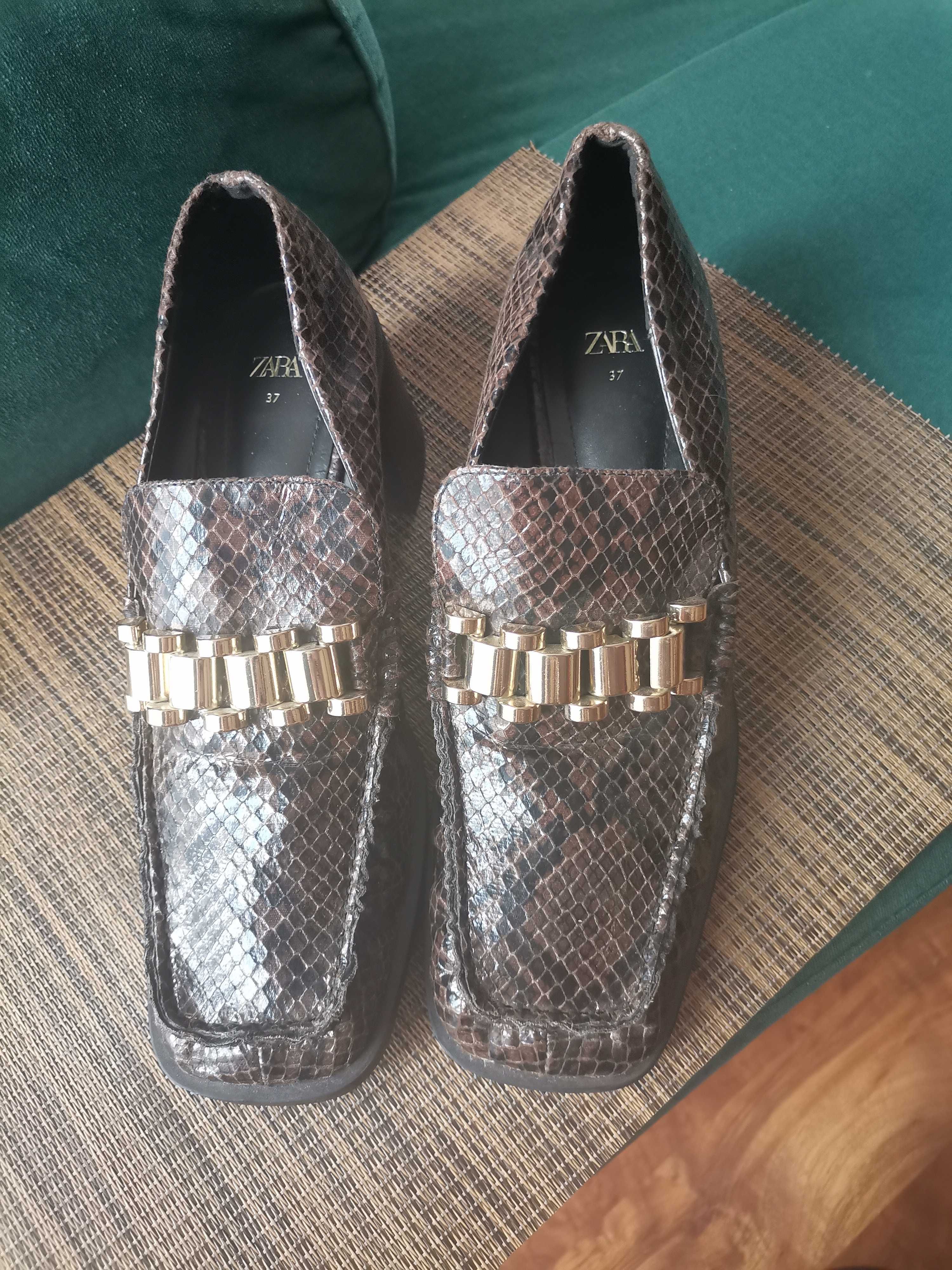 Mokasyny  Zara Buty Loafersy
