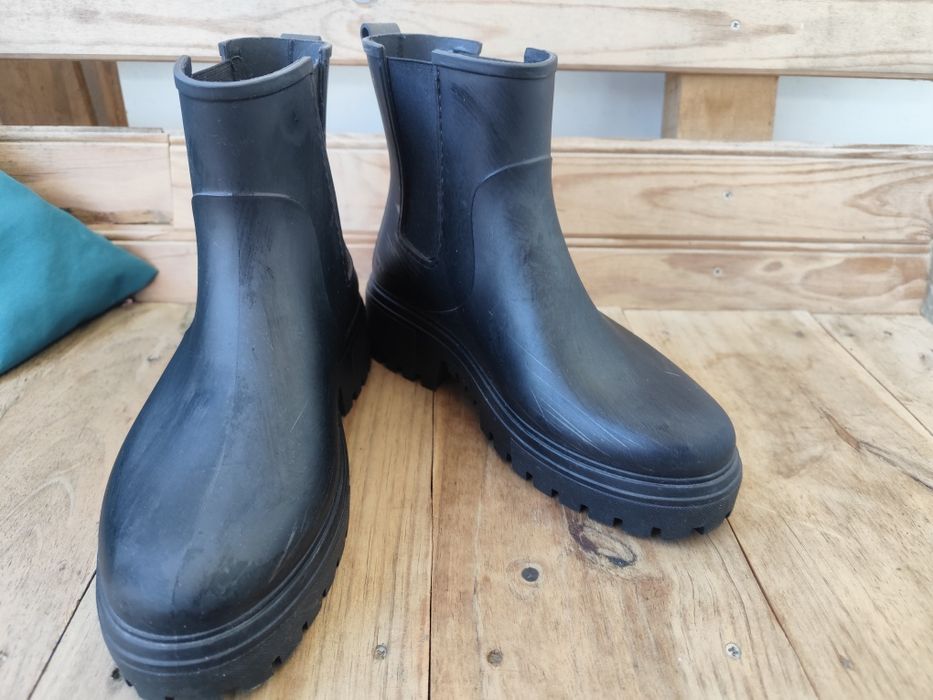 Botas de chuva usadas