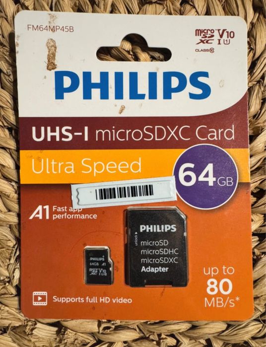 Karta pamięci MICROSDXC Philips 64GB microsd