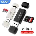 Кардрідер 2в1 USB Type C to SD card TF card adapter