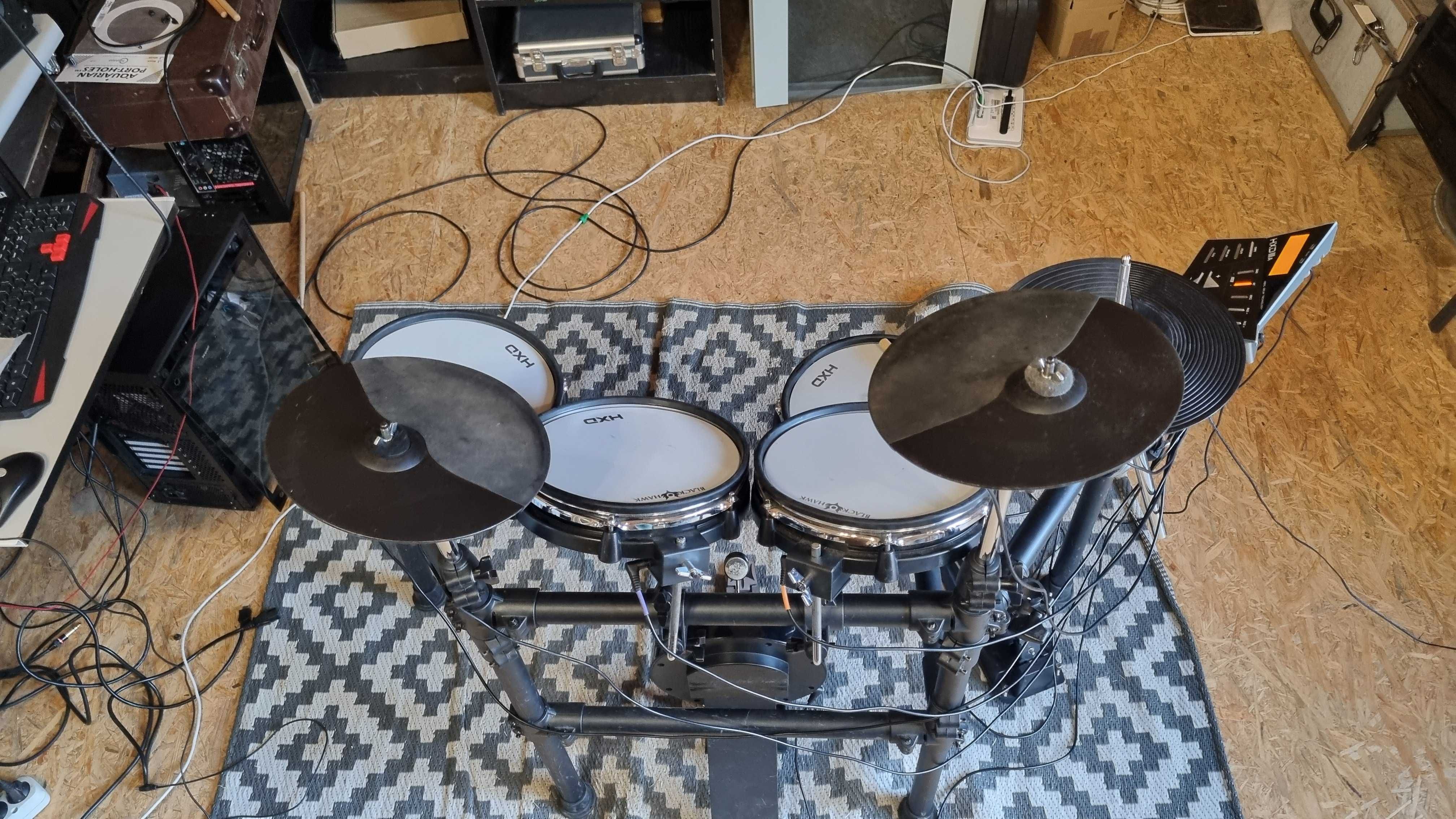 Profesjonalna, kompletna perkusja elektroniczna BLACK HAWK HXD III