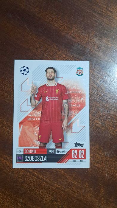 Cartas da coleção Match Attax da Topps 2024/2025 Dominik Szoboszlai