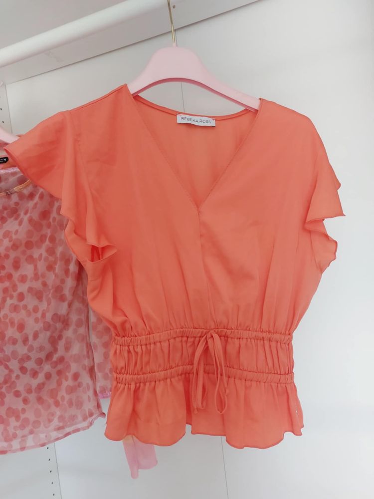 Zestaw!6x bluzka crop top Zara Guess S-36 kolorowy we wzory