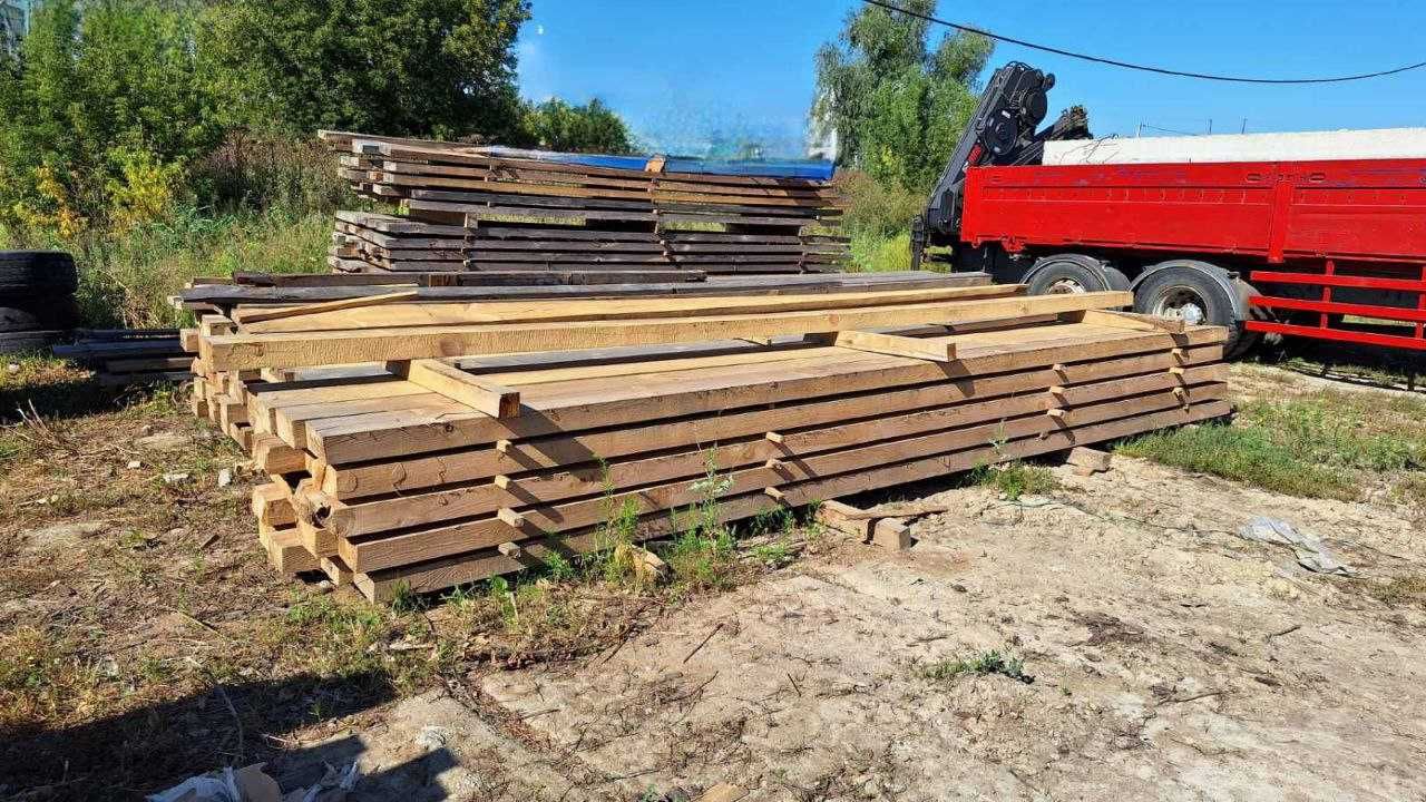 Обзел Дрова(колоті,в сітках)ПиломатеріалДоставка Київ та обл,Дуб Сосна