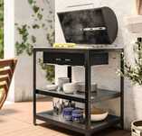 Grelhador IKEA - GRILLSKÄR, a carvão, preto, de exterior