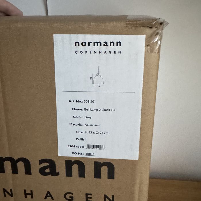 Normann Copenhagen Bell XS lampa wisząca do salonu jadalni x 2 NOWA