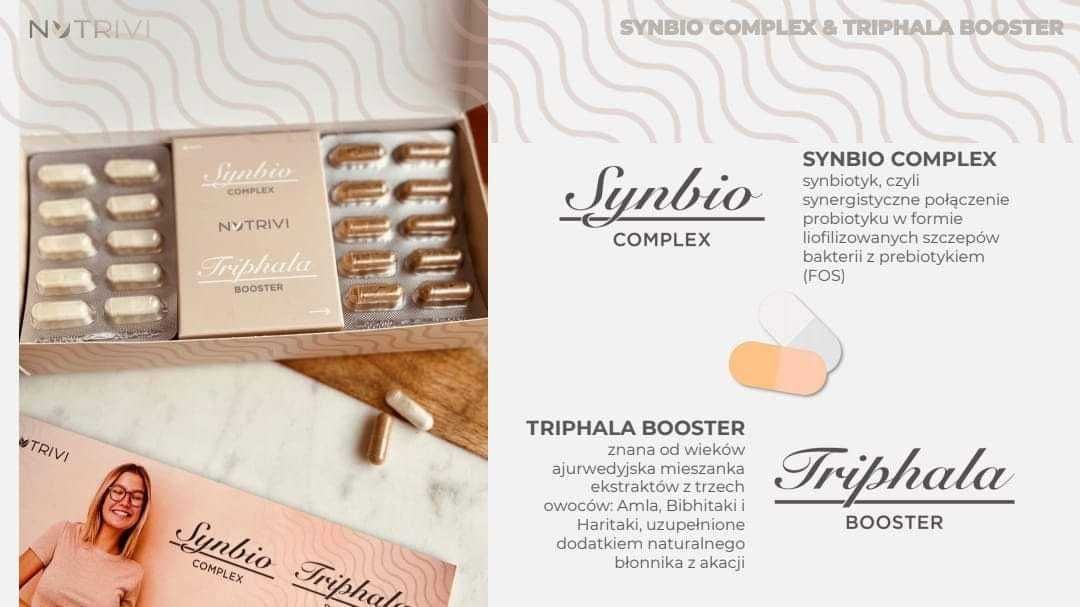 NUTRIVI Synbio Complex & Triphala Booster- synbiotyk + triphala 60 kap