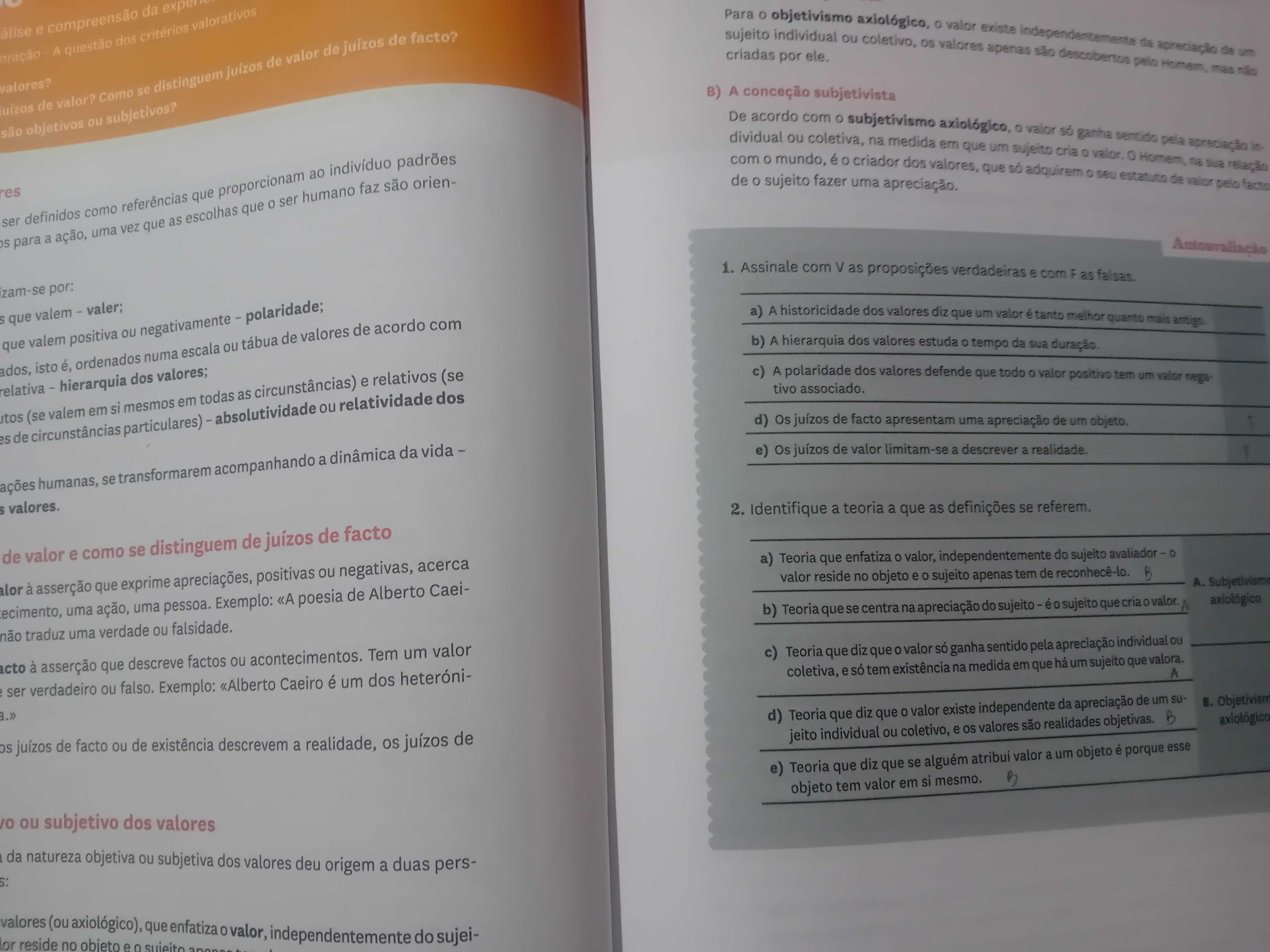 Manual “Pensar – Filosofia 10.º Ano” + Caderno de Atividades