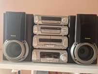 wieża stereo Technics ( zestaw CD, Kasety, radio, wzmacniacz )