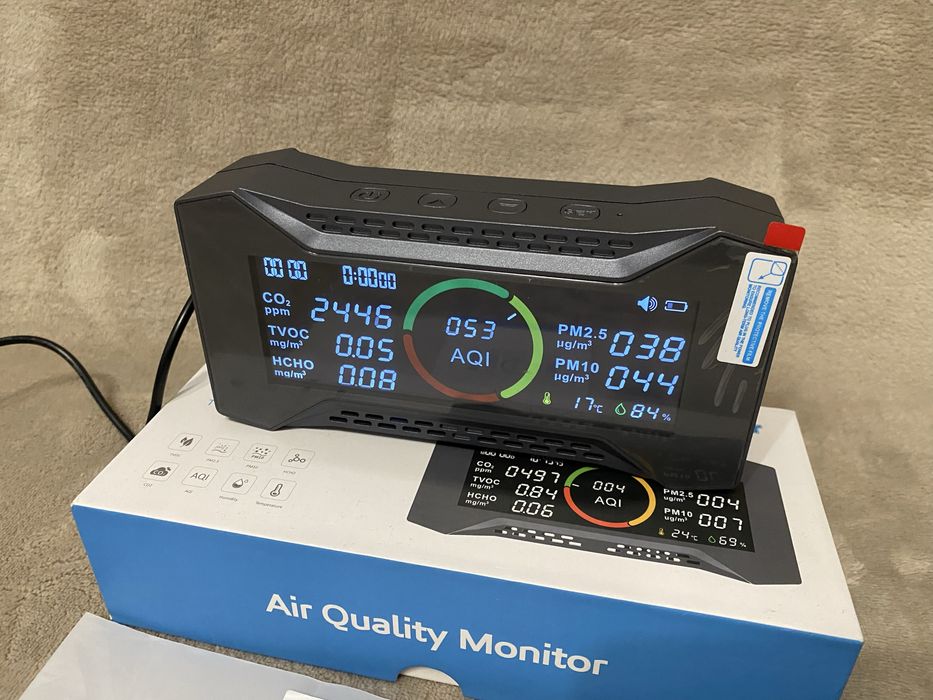 8в1 Детектор качества воздуха Температуры Влажности Carefor CF-20