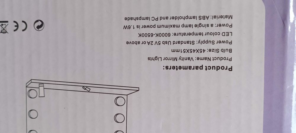 Lampki LED do lustra