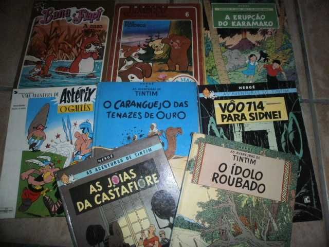 bd-19 álbuns-vaillant,miguel rocha,et cetera,astérix,tintim,baby blues