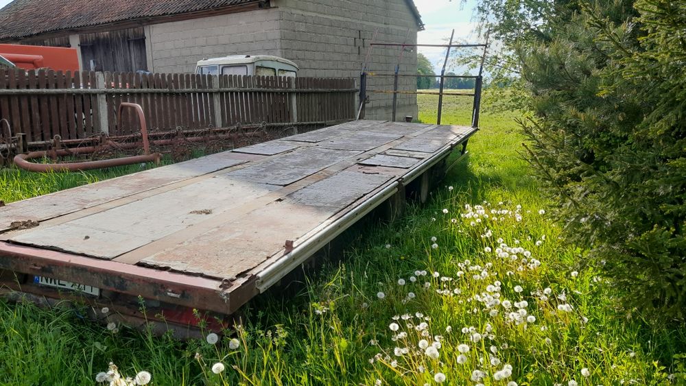 Przyczepa rolnicza tandem 9m laweta platforma
