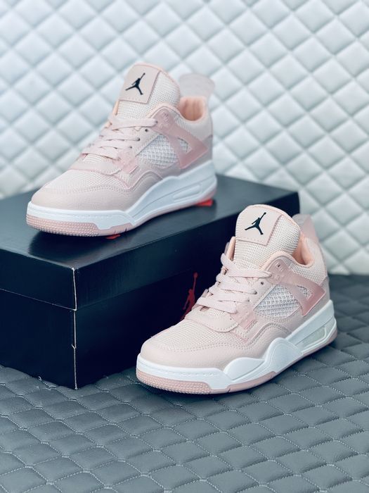 Nike Air Retro Jordan 4 pink кроссовки женские розовые Найк Джордан 4