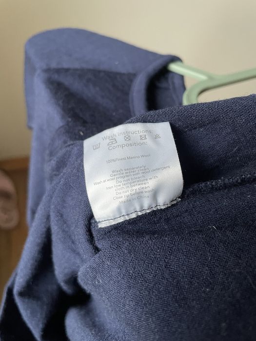 Komplet merino wełna woolland 122-128 getry bluzka