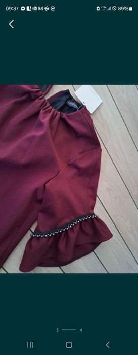 COCOMORE Bordowa Tunika Kombinezon roz.42