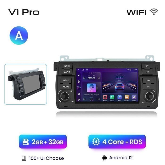 Nawigacja BMW 3 E46 M3 Android V1 Pro 2GB 32GB