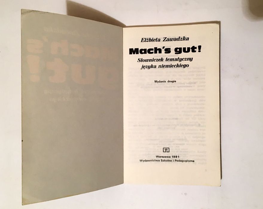 Mach's Gut - Słownik tematyczny j. niemieckiego