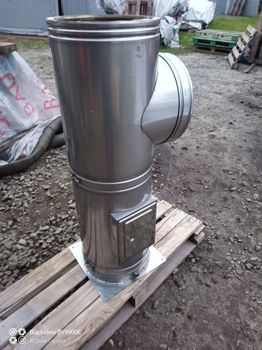 Komin izolowany  stalowy stal nierdzewna zewnętrzny fi 300 wewn
